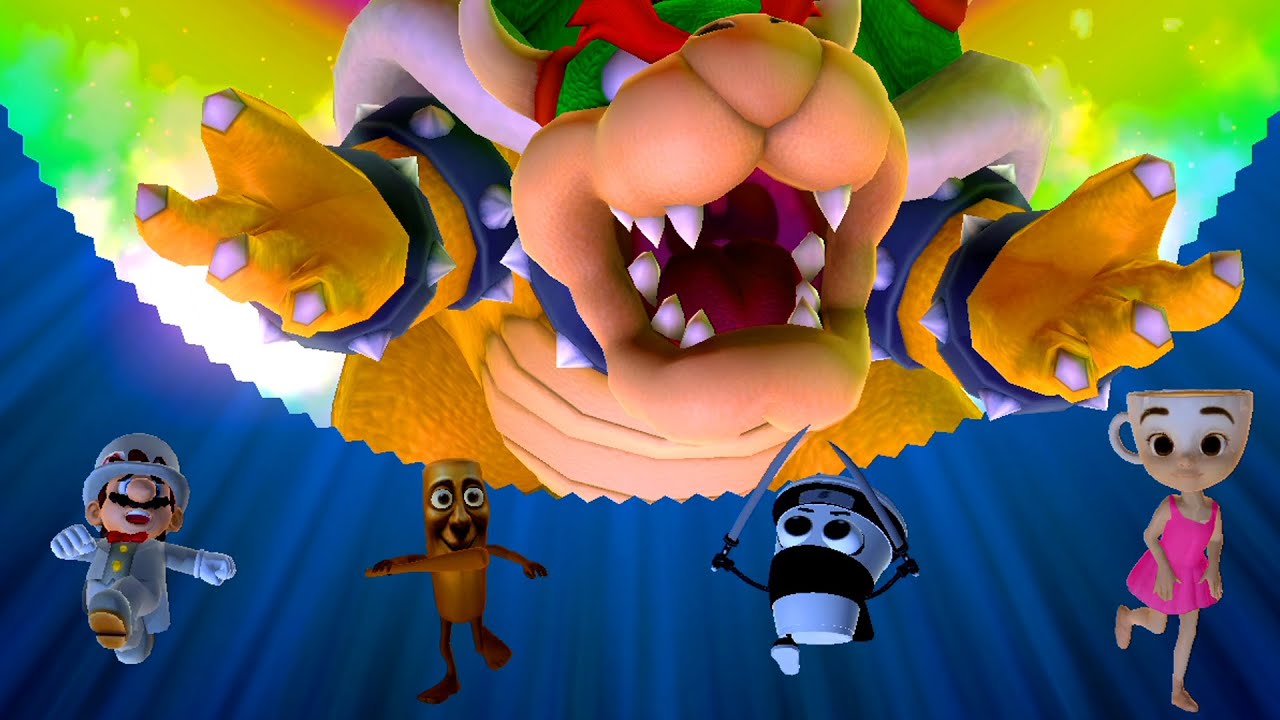 Mario Party 10 Whimsical Waters - Mario & Team Brainrot Vs Bowser (Master CPU)