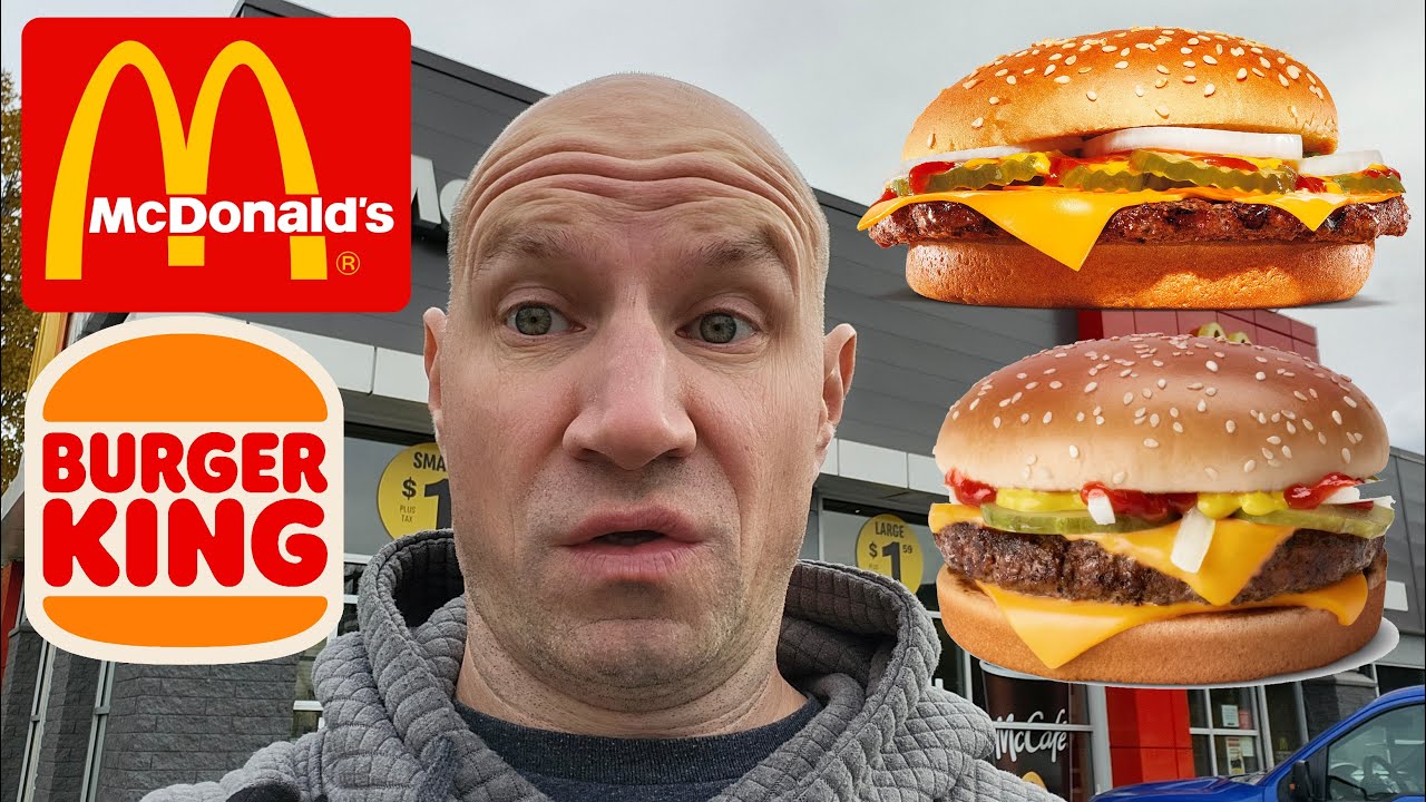 Quarter Pounder с сыром от McDonald's против Quarter Pound King от Burger King!