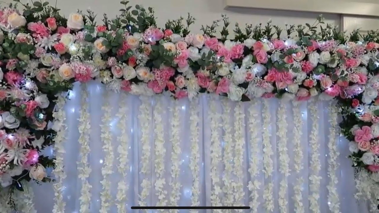 DIY Pool Noodle Flower Backdrop 2