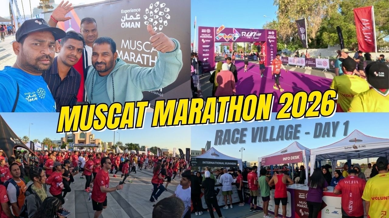 Muscat Marathon 2026 Day 1 | Race Village Highlights