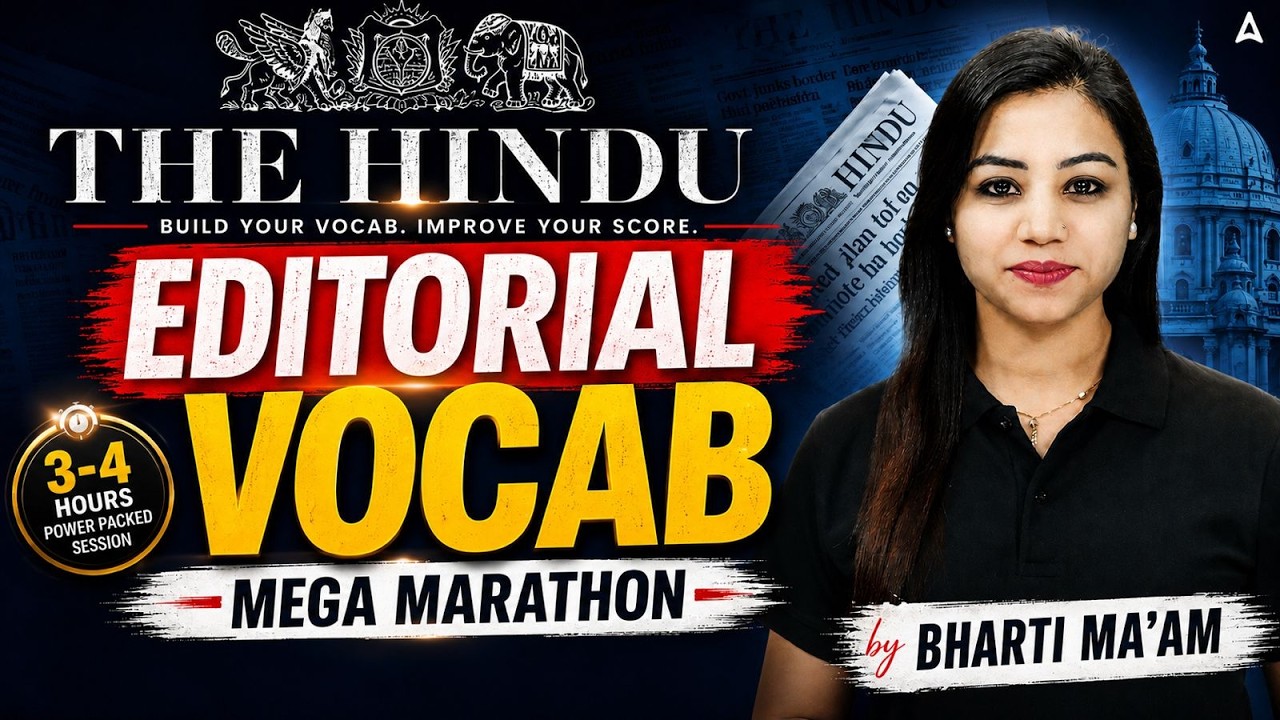The Hindu Editorial Analysis | The Hindu Vocabulary Marathon | The Hindu Analysis By Bharti Mam