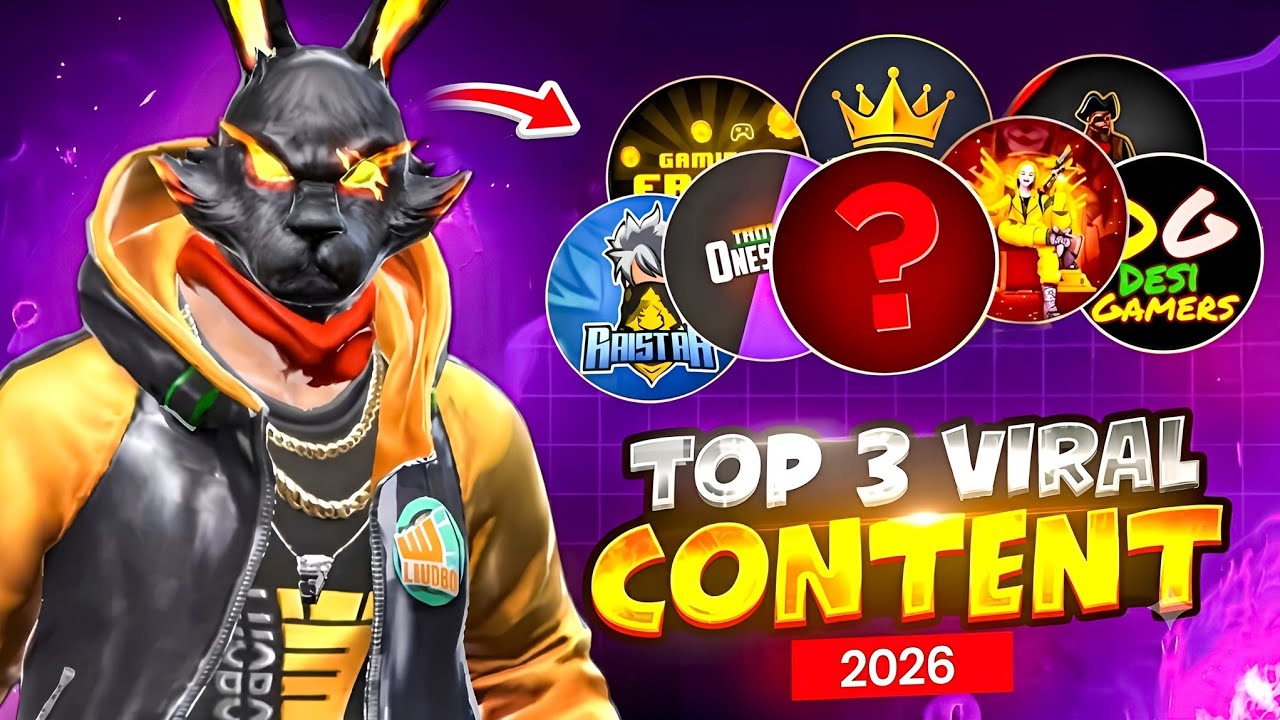Top 3 Viral Gaming Channel Ideas 2026 💡Free fire viral shorts content ideas | free fire shorts edit 