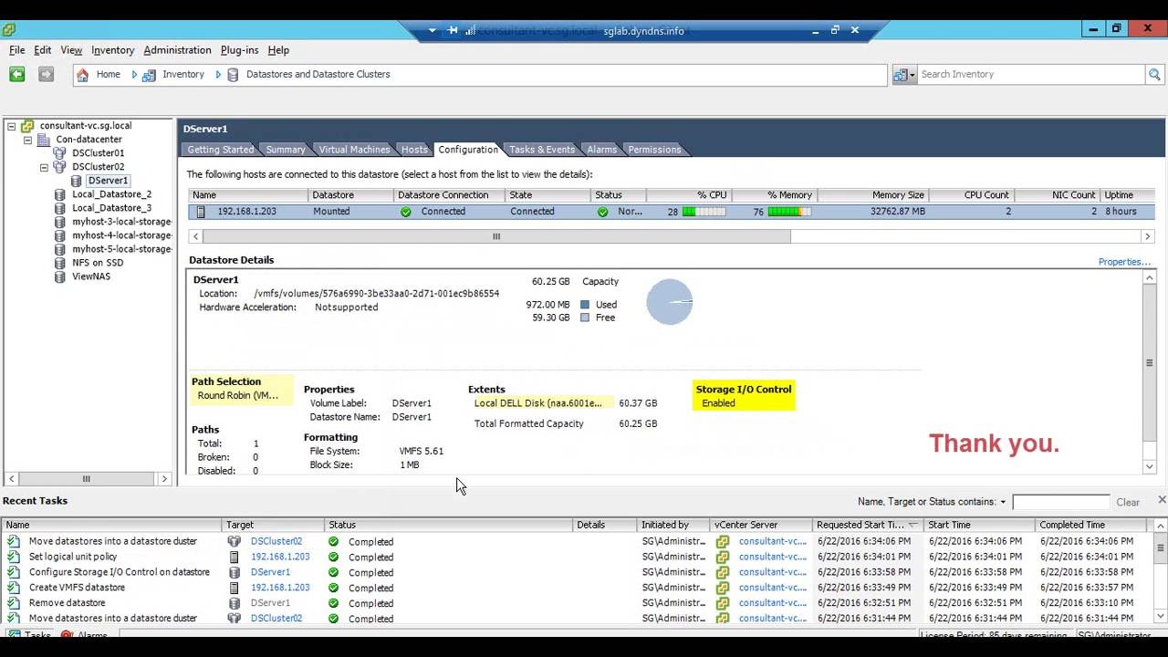 Automating the creation of Datastore with Config Datastore Cluster in vSphere