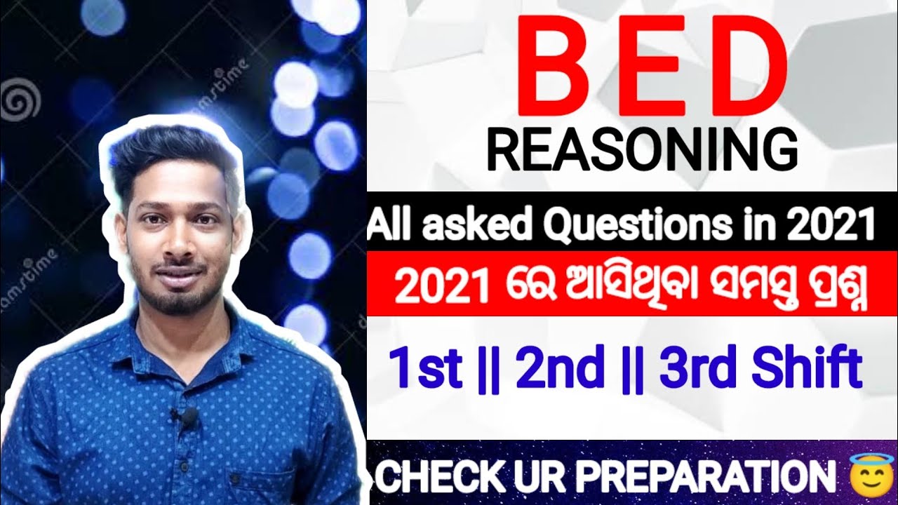 Odisha B.ed Prev Yr Que.. || All Reasoning Asked in 2021