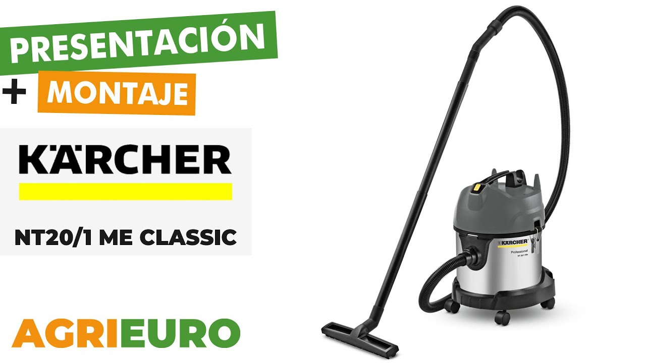 Presentación y montaje: Kärcher Pro NT 20/1 Me Classic - Capacidad 20 l - 1500 W