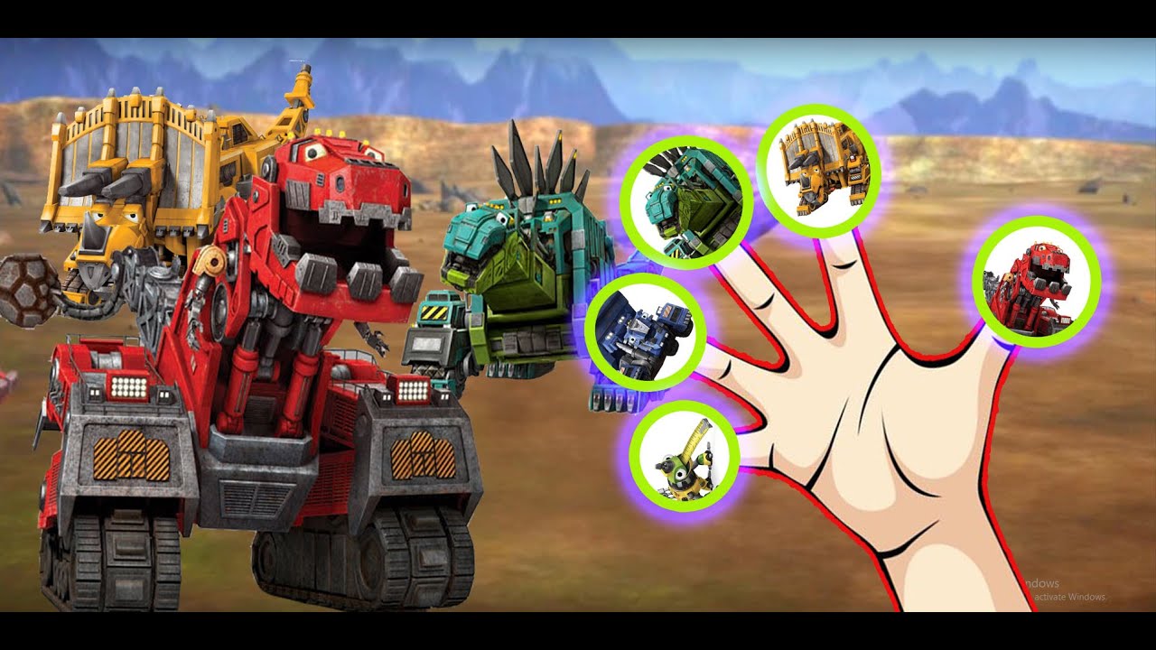 Dinotrux Supercharged Finger Family Song Nursery Rhymes For Children Disney Finger Family