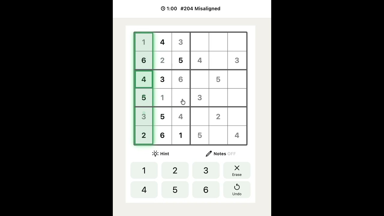 LinkedIn Sudoku Today Answer - Puzzle #204 Misaligned | March 3, 2026