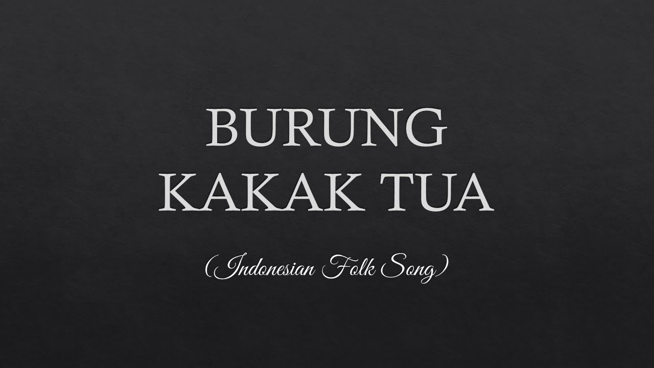 Burung Kakak Tua Lyrics