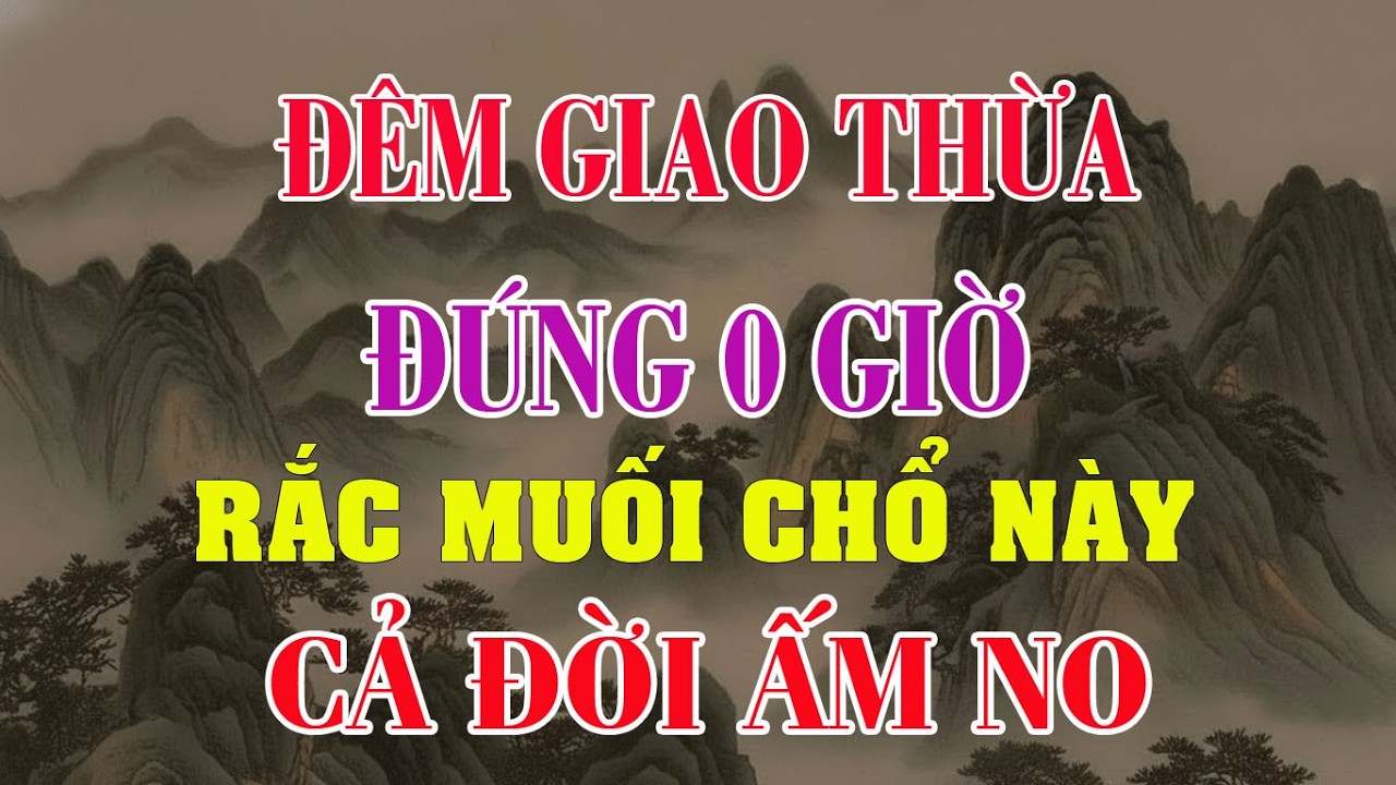 0 Giờ Giao Thừa: Rắc 1 Nắm Này Trước Cửa, Lộc Ập Vào Suốt 12 Tháng | Phong Thủy Hằng Ngày #tet2026
