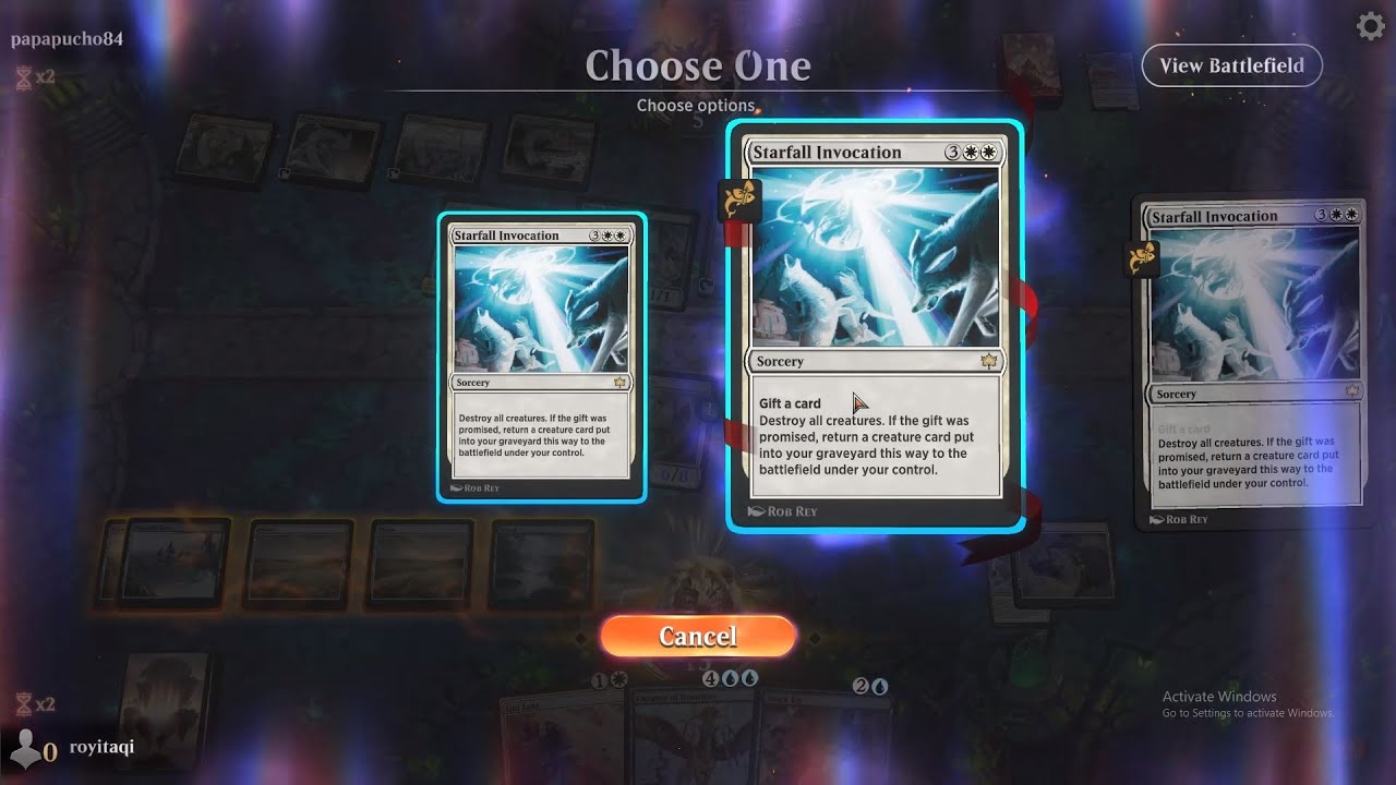 Wipe an Artifact army with *Starfall Invocation* - MTG Gameplay