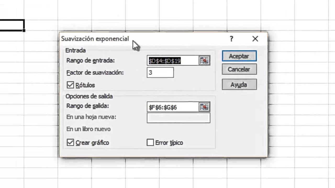 21. Microsoft Excel Analisis de datos Suavizacion Exponencial