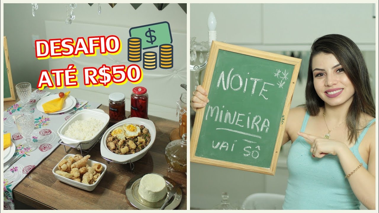 JANTAR COMPLETO ATÉ R$50,00 MINEIRO DESAFIO | PALOMA SOARES