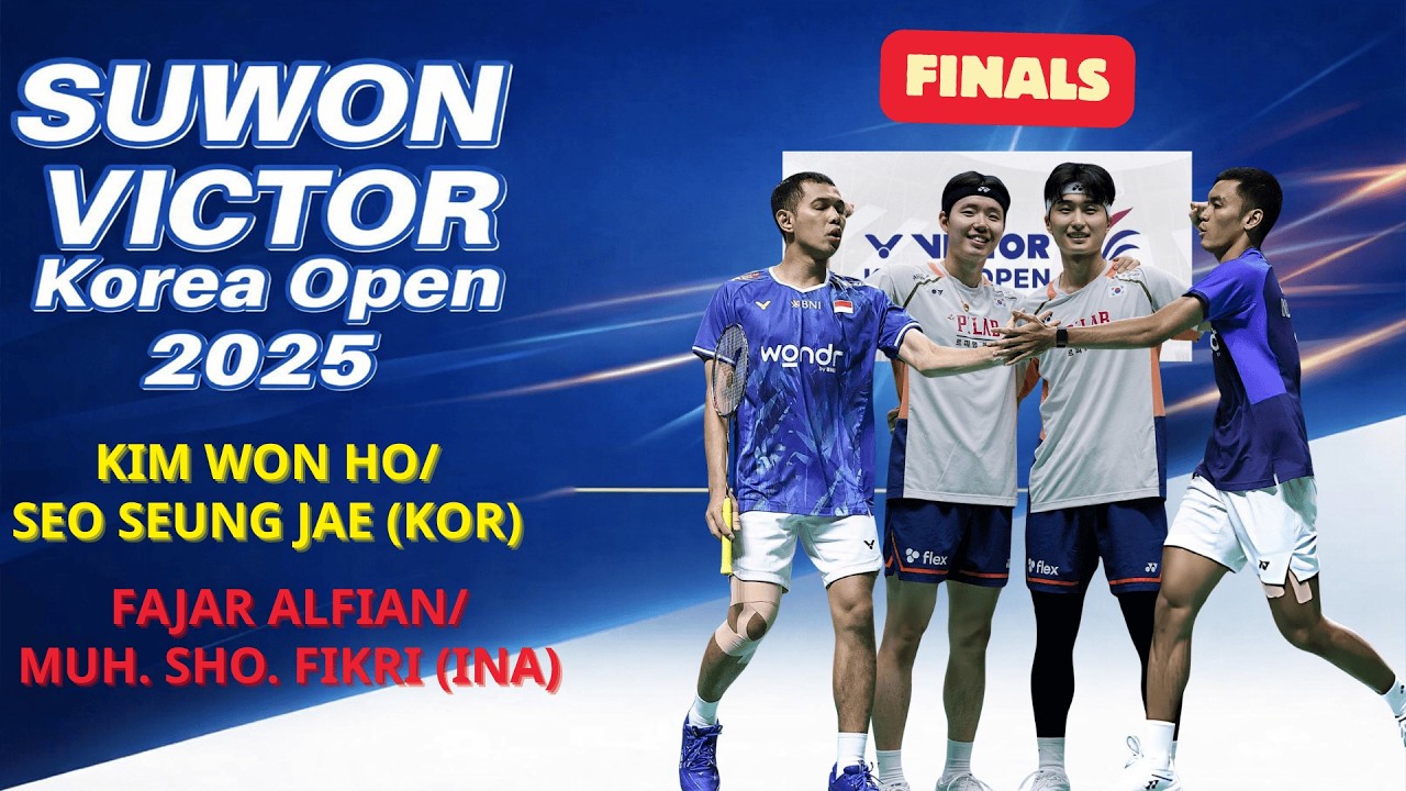 김원호/서승재 vs 파자르 알피안/무하마드 쇼히불 피크리 | 2025 코리아 오픈 결승 Kim Won Ho/Seo Seung Jae vs Alfian/Fikri