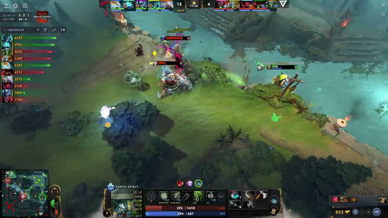 Topson's Perspective - in his shocking 3v1 Earth Spirit | DreamLeague Season 21 #dota2