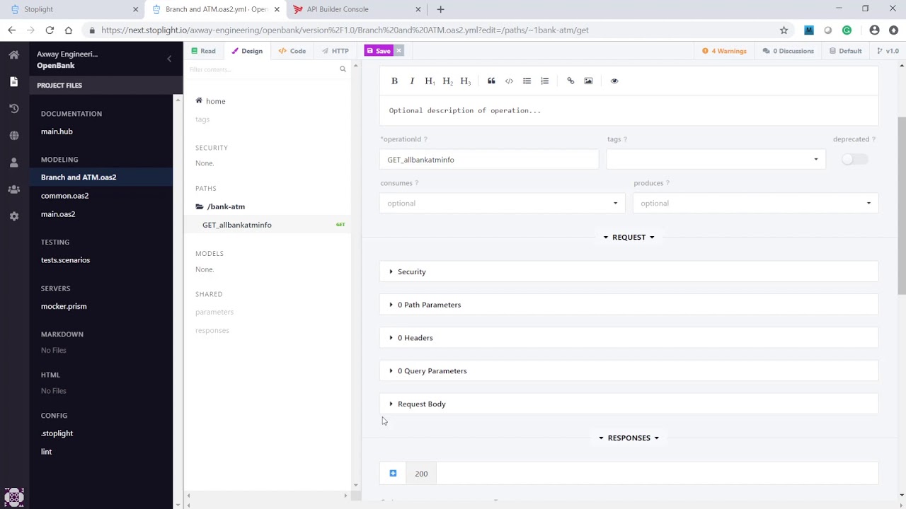 Demo | Design and Build your APIs using Stoplight and API Builder