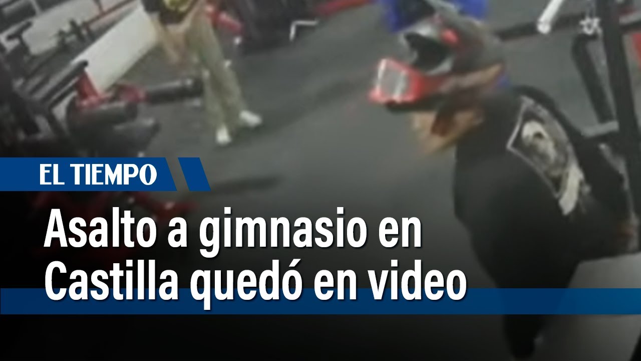 Asalto a mano armada en gimnasio de Castilla, quedó grabado en video: ladrones huyeron