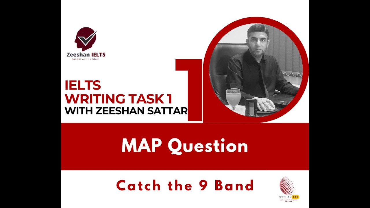 IELTS Writing Task 1 I MAP Question for Beginners I Zeeshan Sattar