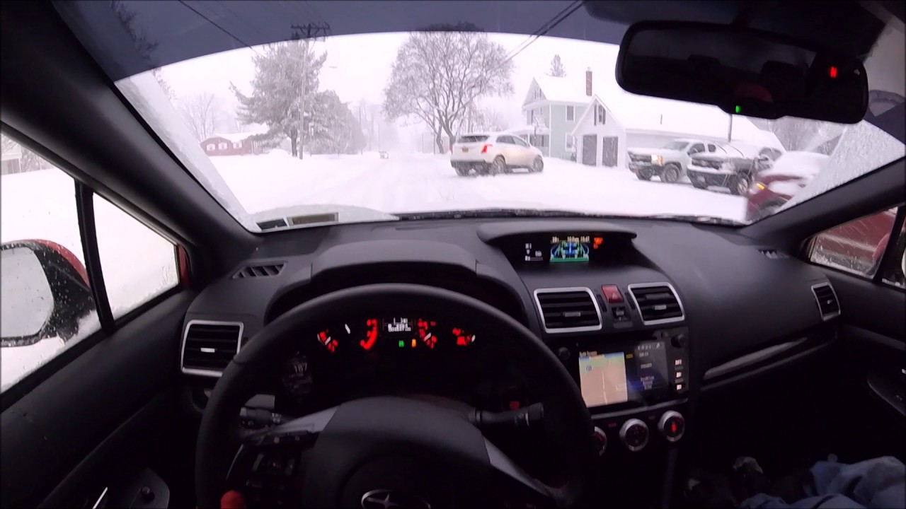 2016 STI Snow day