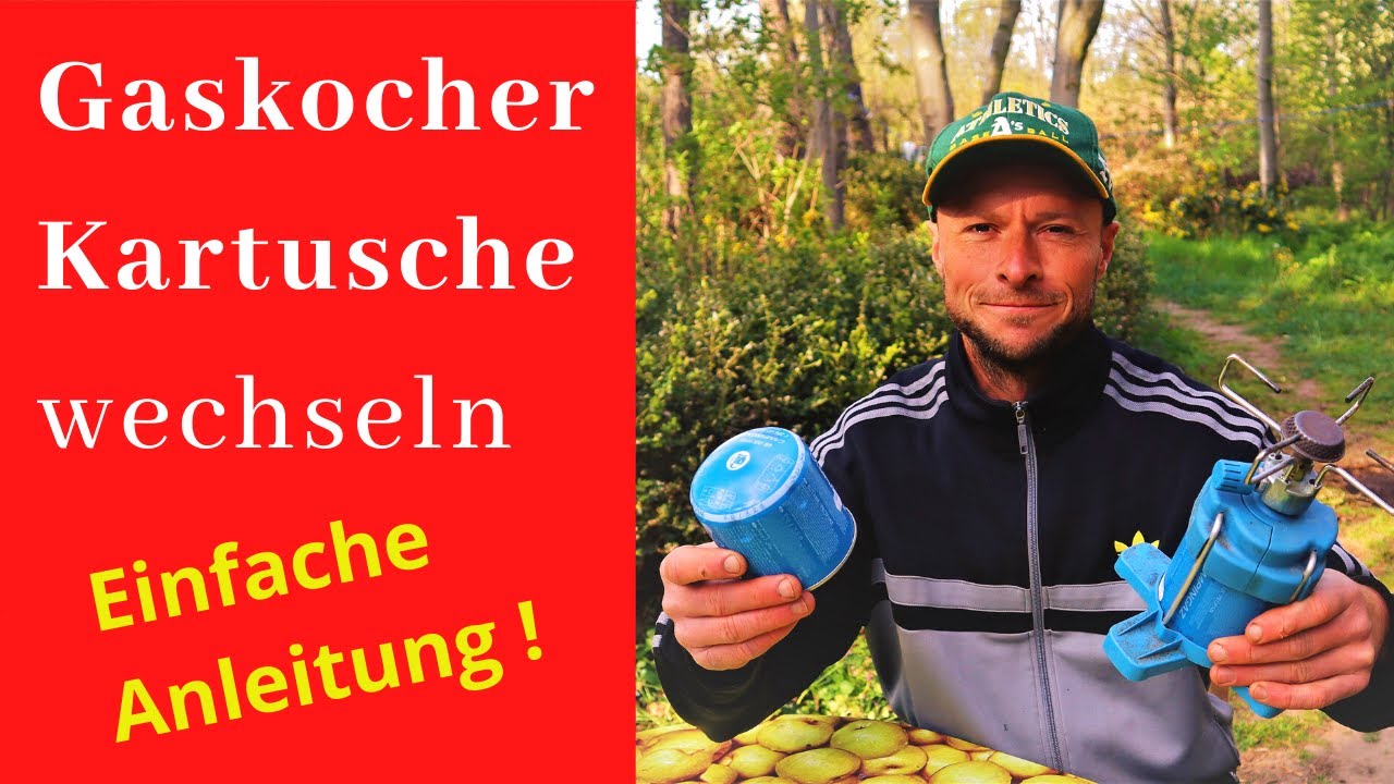 Gaskocher Kartusche wechseln  👍 - Tutorial 100 % Anleitung