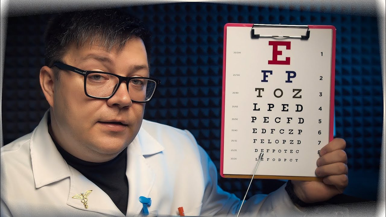 Slepest Eye Exam Roleplay for Sleep [ASMR Russian accent]