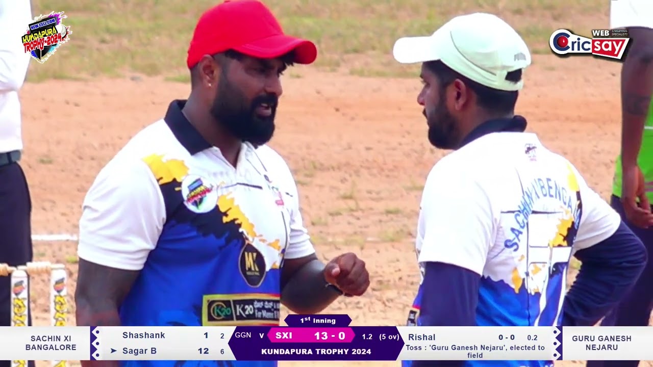SACHIN XI BANGALORE vs GURU GANESH NEJARU | SEMIFINAL - 1 || KUNDAPURA TROPHY 2024