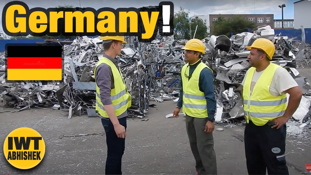 Non ferrous metal Scrap Recycling Site Hamburg, Germany || Great Experience || World Tour on Bike ||