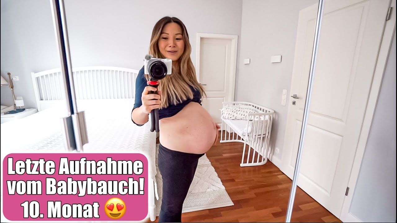 Letzte Babybauch Aufnahme 🤰🏼 Schwanger 10. Monat! Elisa lernt malen! Kinderzimmer VLOG | Mamiseelen