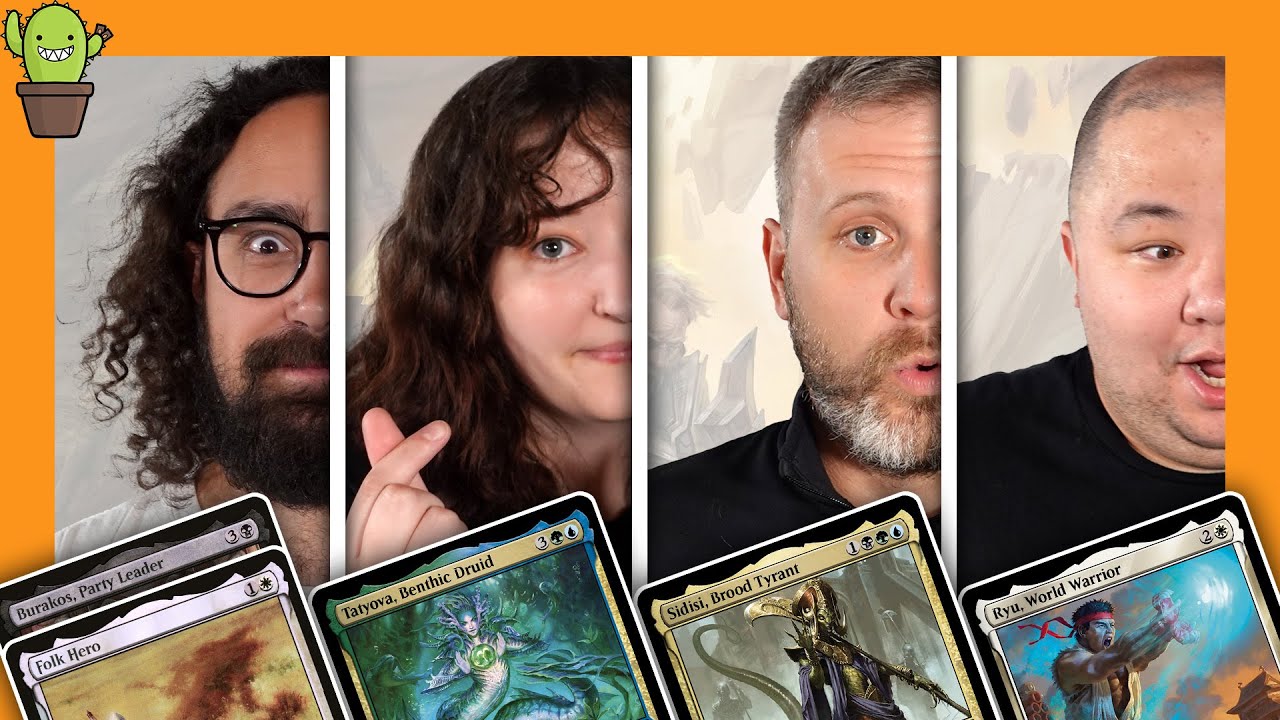 Casual Commander Gameplay with extra sauce | Burakos VS Tatyova VS Ryu VS Sidisi