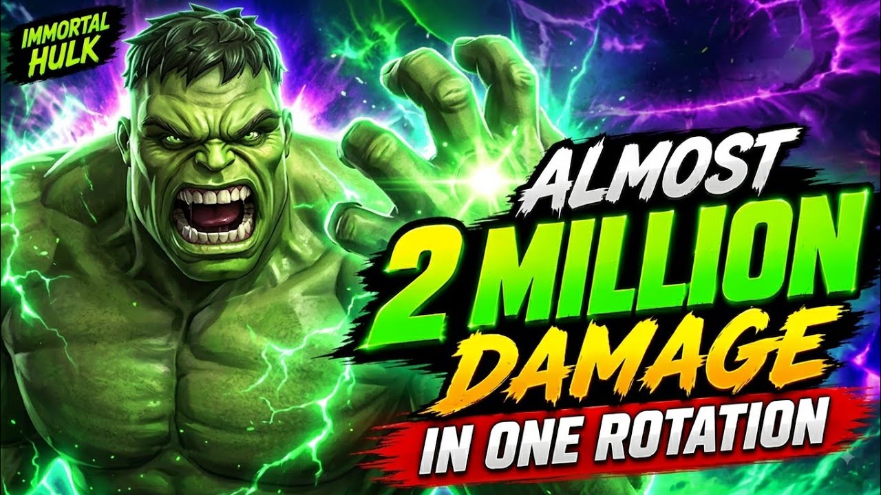 Immortal Hulk Smashes Almost 2 Million Health in One Rotation | Mcoc | Marvel Contest Of Champions