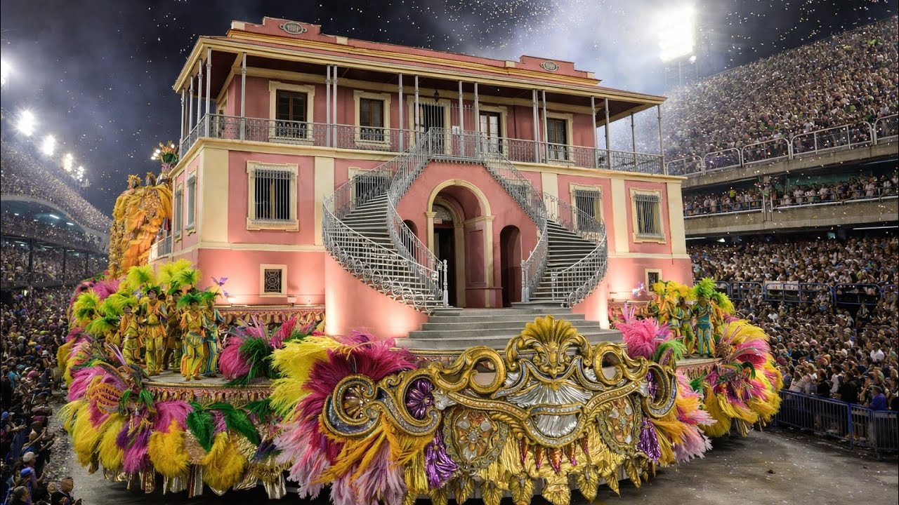 Desfile de Carnaval em Poços de Caldas (MG) 2026 (Inteligência artificial)