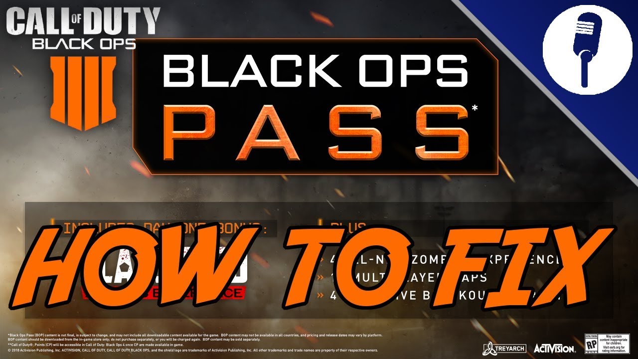 Call of Duty Black Ops 4: How To Fix the Black Ops Pass (BO4 Season Pass)