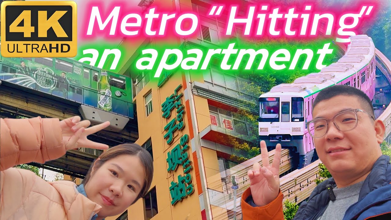 CHINA TRAVEL 11: Metroline with stations in the air & in apartment building: Chongqing Metro Line #2