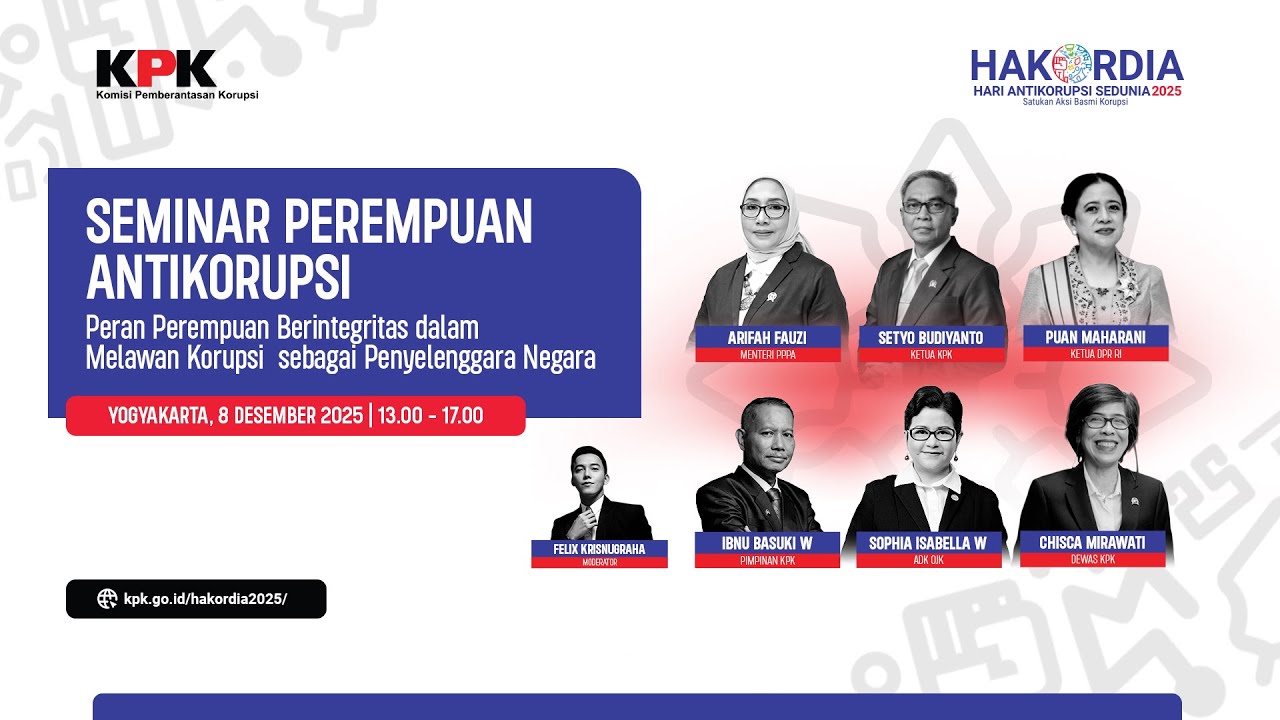 SEMINAR ANTIKORUPSI “INTEGRITAS PEREMPUAN SEBAGAI PENYELENGGARA NEGARA DALAM MELAWAN KORUPSI”