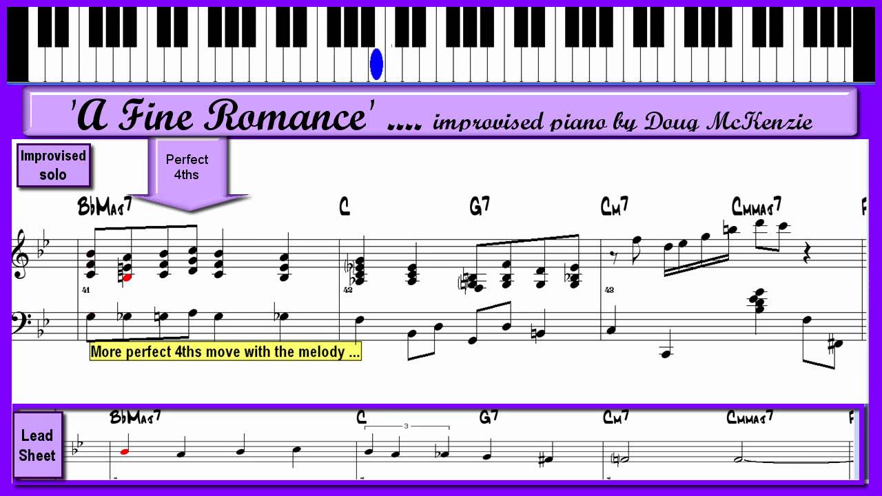 A Fine Romance - Jazz piano tutorial