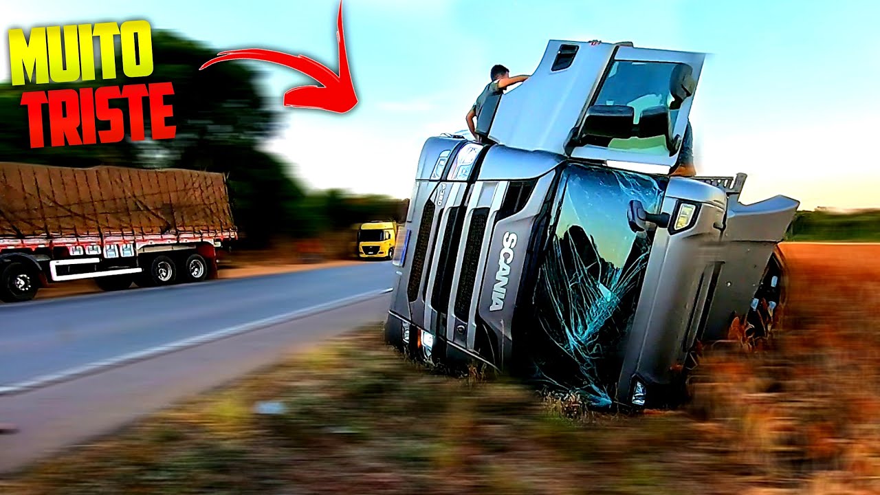 TOMBOU A PZINHA QUANDO ESTAVA INDO PRO DESCARREGAMENTO... - COITADO DO MOTORISTA!!!