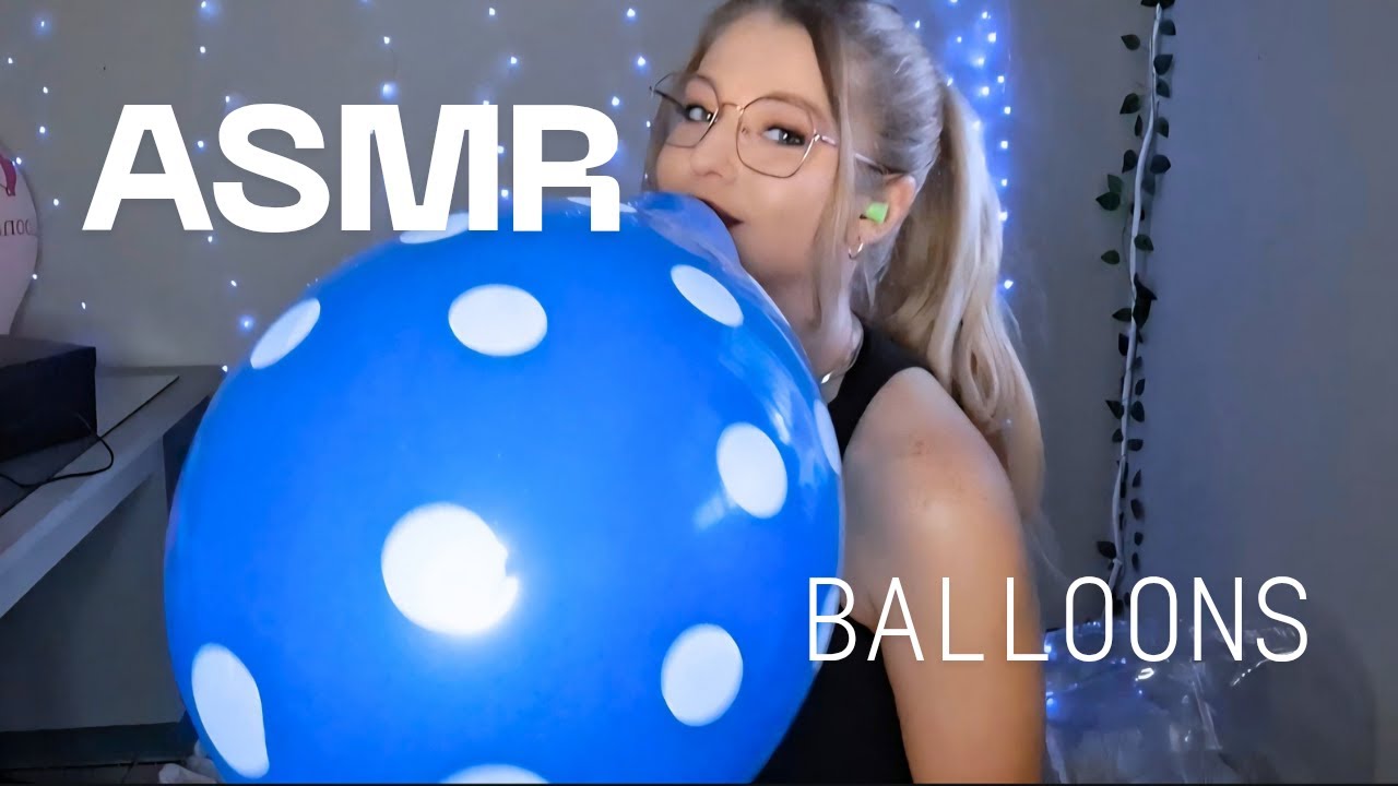 Every Balloon Has It's Limit...🎈| ASMR Close-Up Balloon Play on Yoga Ball 💙