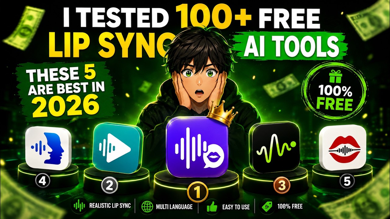 I Tested 100+ Free Lip Sync AI Tools, These 5 Are Best in 2026