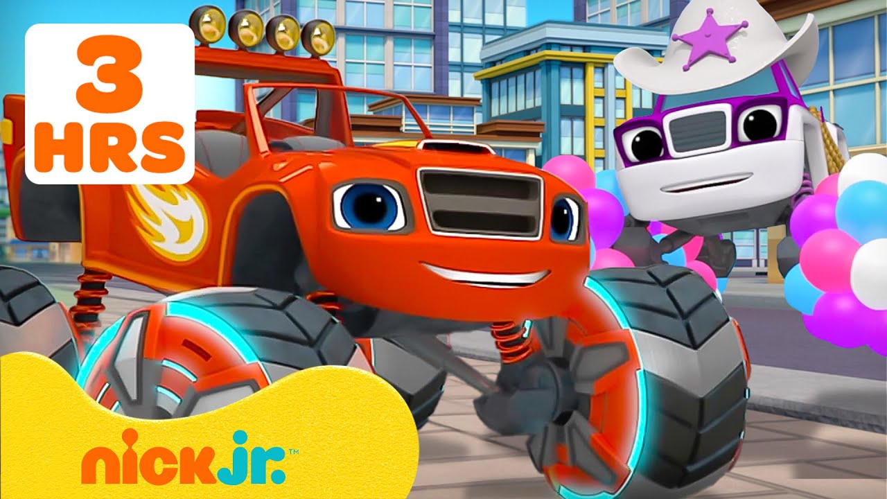 Blaze | ¡Los MÁS GENIALES Vehículos y Saltos de Blaze! 🛞💥 | 3 HORAS | Nick Jr. en Español