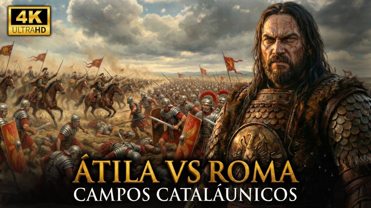 A BATALHA DO FIM DO MUNDO: Como 30.000 Romanos Salvaram a Europa dos Hunos | 4K Cinematográfico