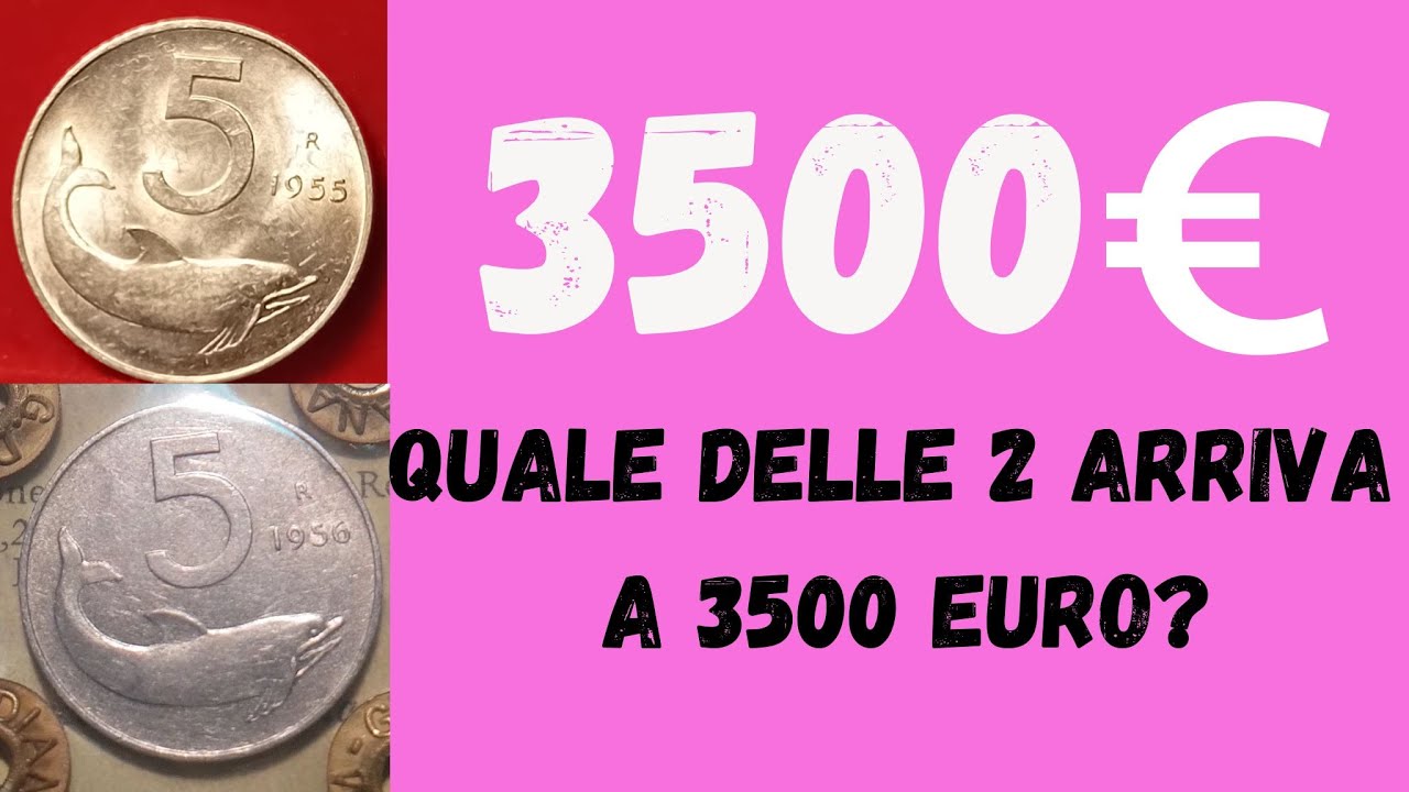 5 lire valore moneta anno 1955 Repubblica Italiana