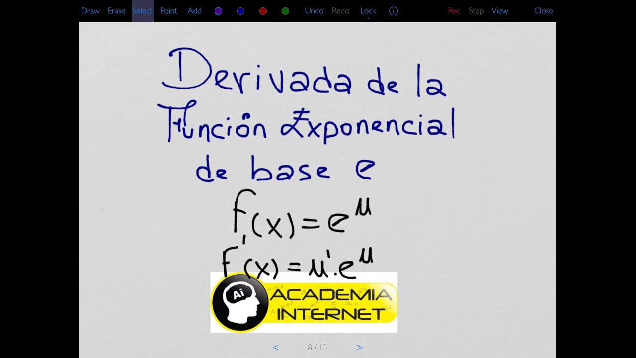 Derivada de la Función Exponencial de base e