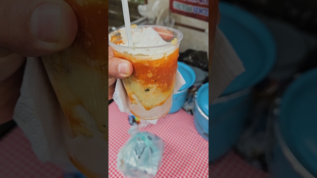 Corunda en vaso 😋 #michoacan #corundas