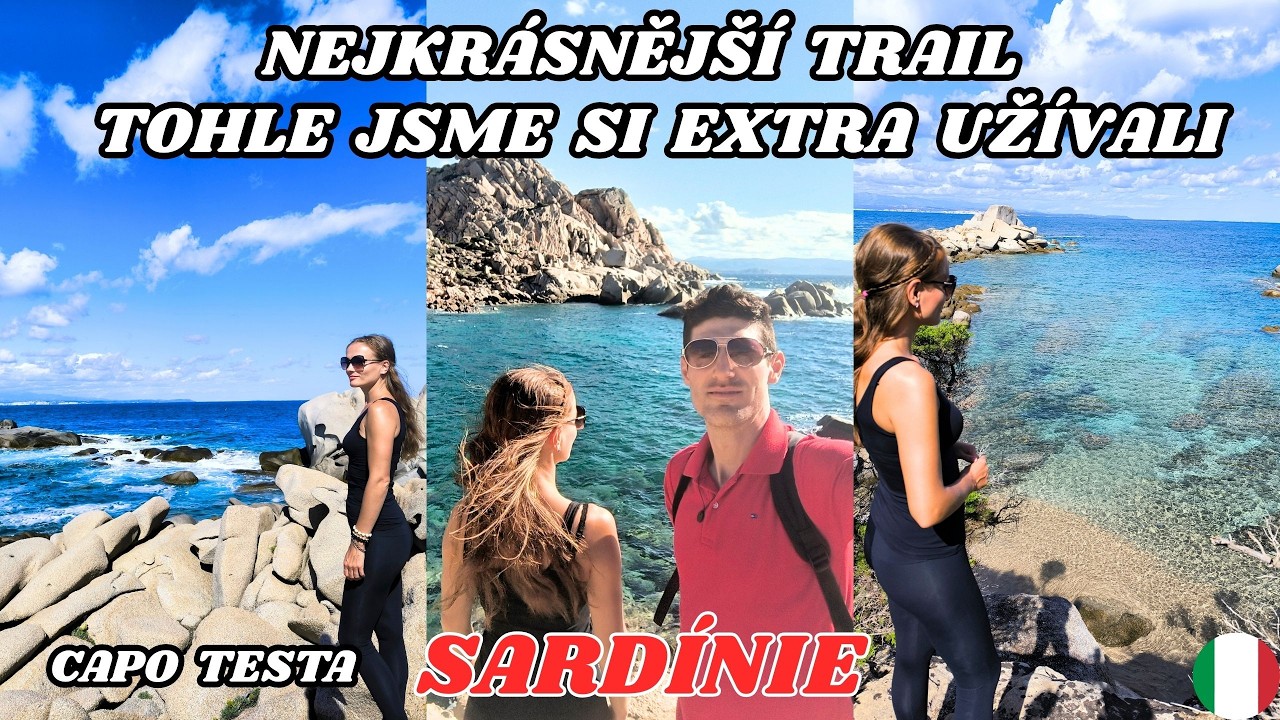NEJKRÁSNĚJŠÍ TRAIL PO POBŘEŽÍ AŽ K MAJÁKU💈BYLI JSME V ÚŽASU😮SKÁLY A LAGUNY🌊CAPO TESTA😍SARDÍNIE🏝️#11