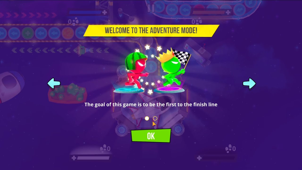 Stickman Party: New Adventure Mode Gameplay, Minigames for 1, 2, 3, or 4 Players - New Maps!