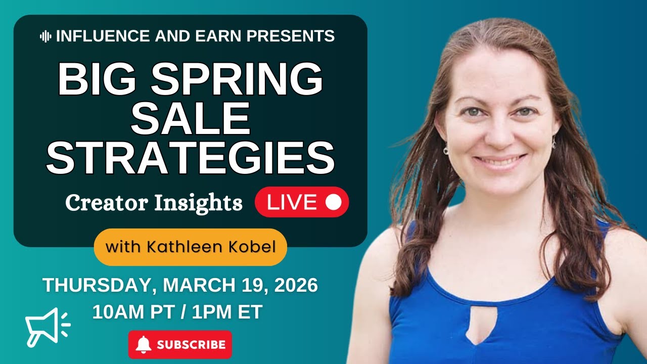 How Amazon Influencers Can Cash In on the Big Spring Sale (LIVE Q&A + Strategies)