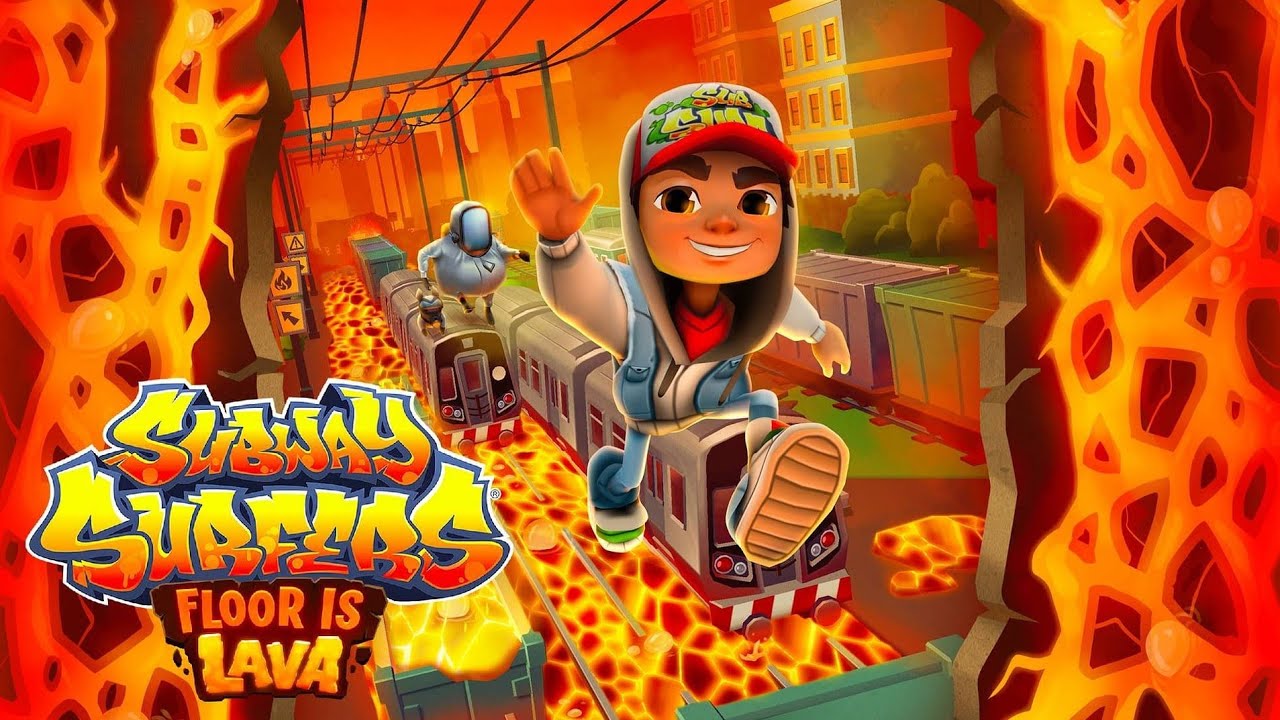 Subway 🚇 surfers floor is lava first time lava in game play