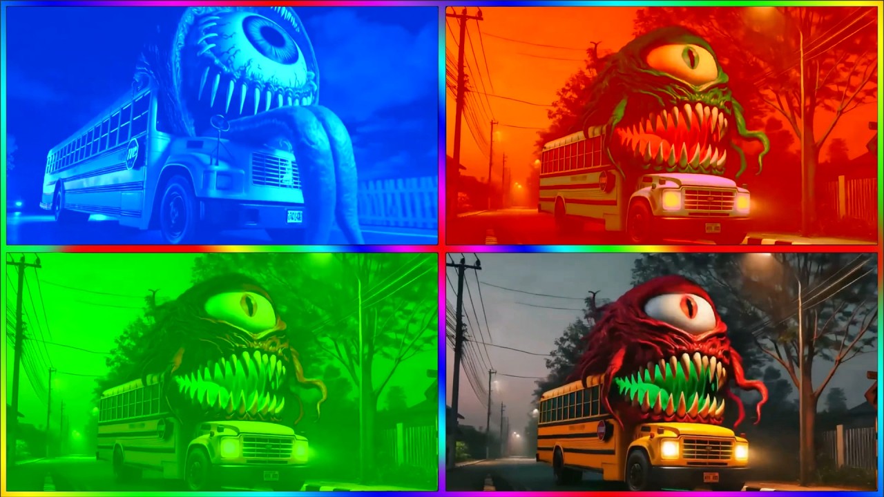🚌MEGA SCHOOL BUS EATER🎶CoffinDance Song #123