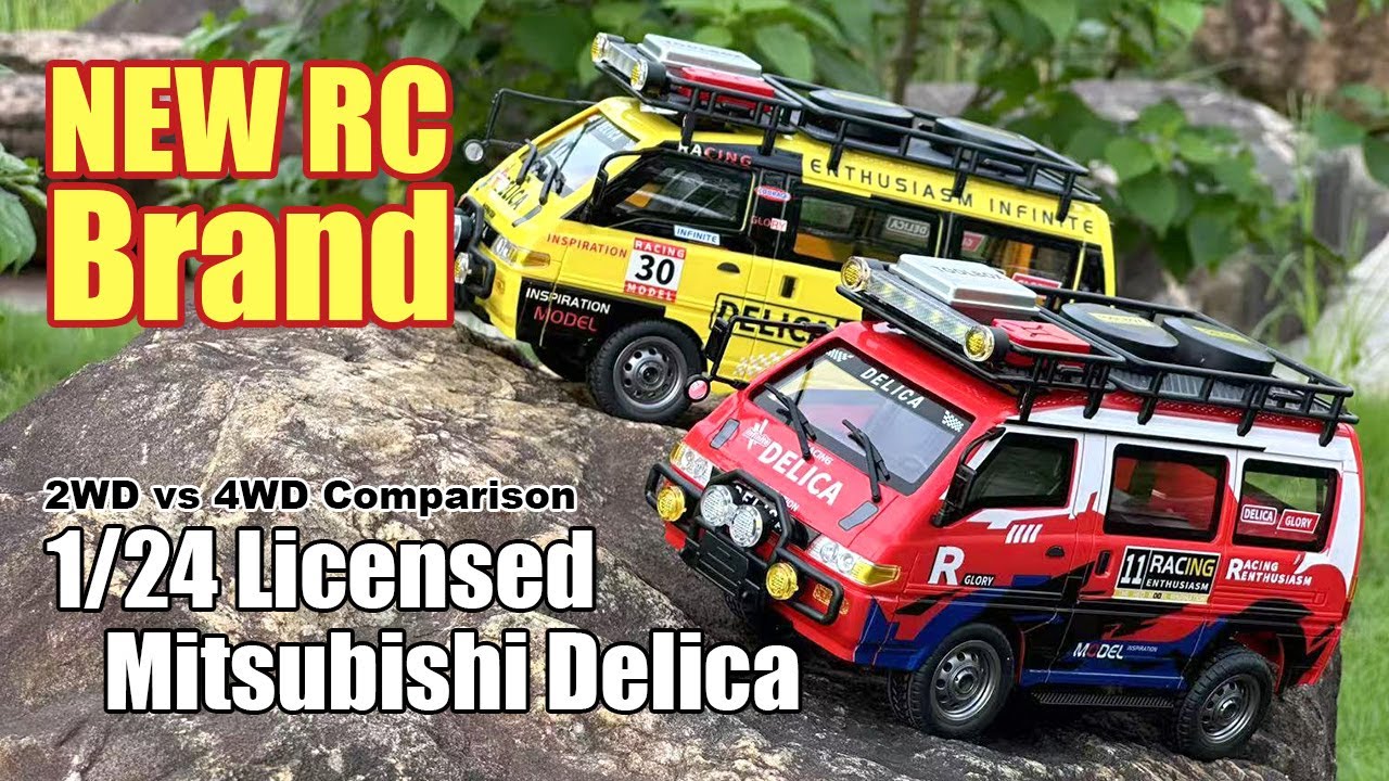 JXC 1/24 Mitsubishi Delica RC 2WD и 4WD. Сравнение. Полный обзор.