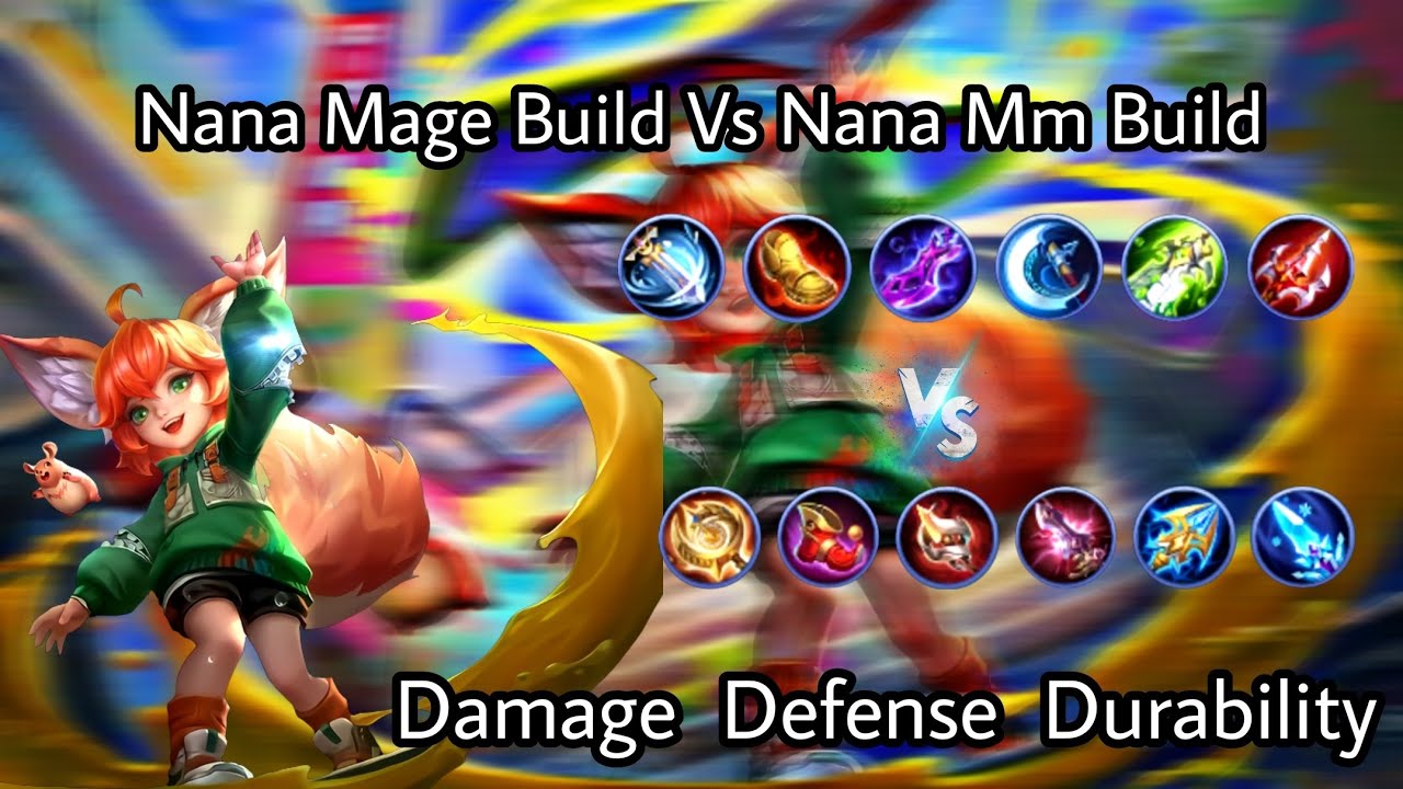 Nana Marksman build vs Nana Mage build 100% magic damage | Nana Marksman build in mlbb