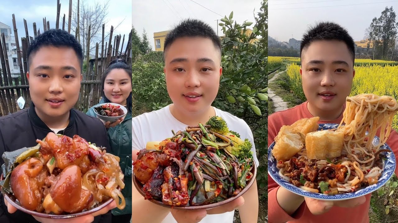 Yummy #79 Eat Meat 🍖🥓🫑🌶️🦑🍲, chicken 🍗🍗, Shrimp 🦐🦐.. #mukbang #eatingshow #yummy 